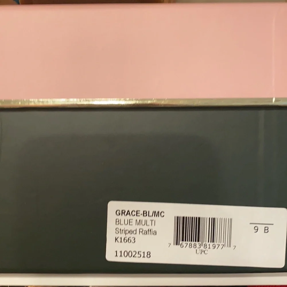 Like new Kate Spade Grace Raffia platform wedges